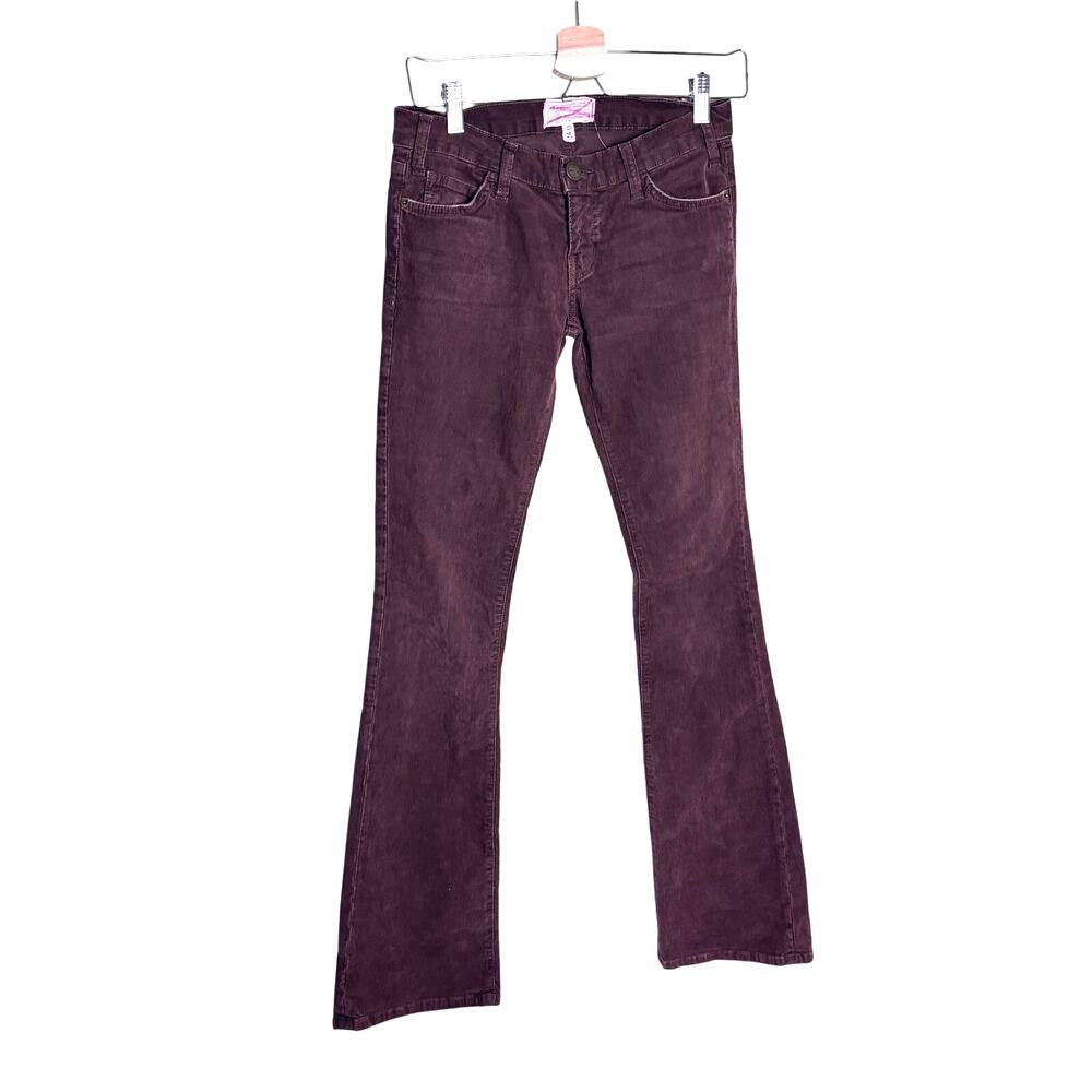 Current Elliott Low Rise Brown Corduroy Pants The Cowboy Bootcut Jeans Y2K